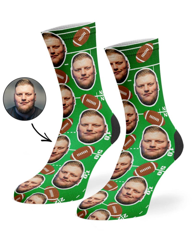 American Football Face Socks