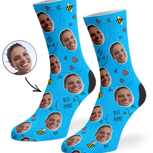 BLue Bee Mine Socks