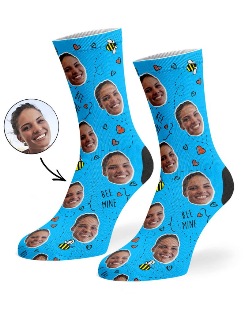 BLue Bee Mine Socks