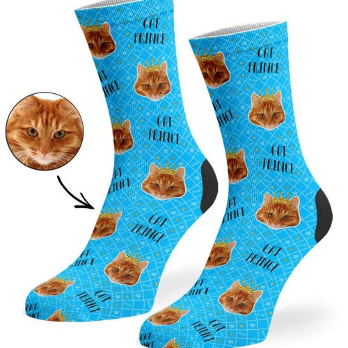 BLue Cat Prince Socks