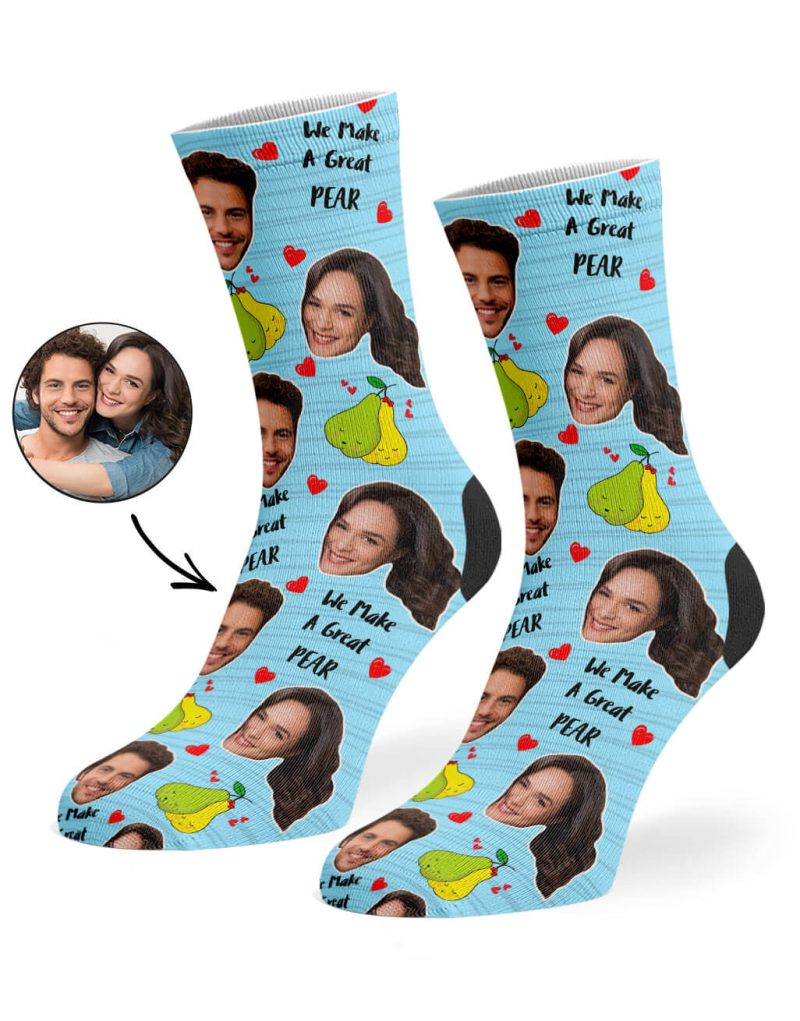 BLue Great Pear Socks