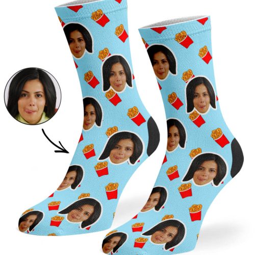 Baby BLue Chicken Nuggets Socks