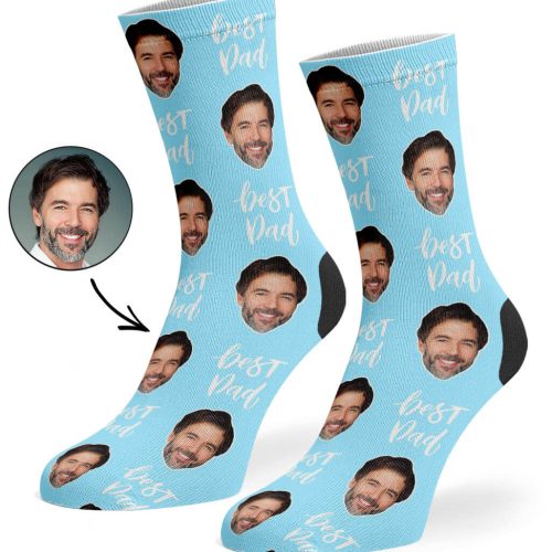 Baby Blue Best Dad Socks