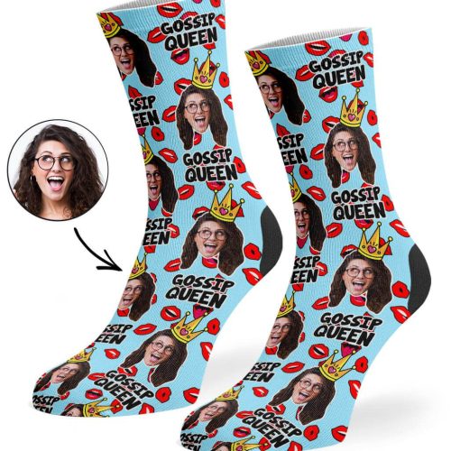 Baby Blue Gossip Queen Socks