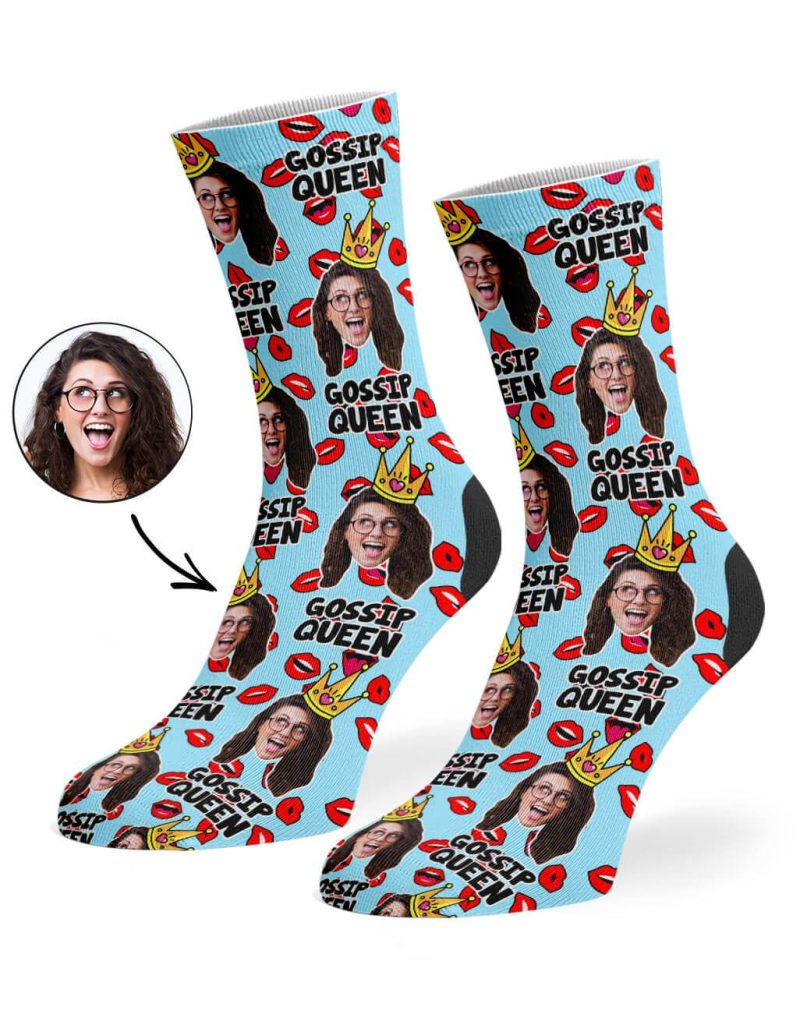 Baby Blue Gossip Queen Socks