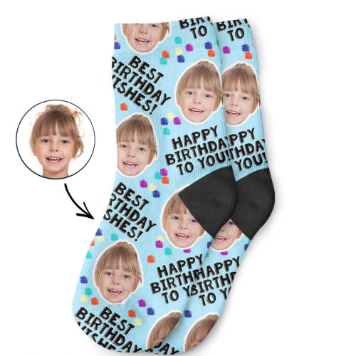 Custom Birthday Party Kids Socks