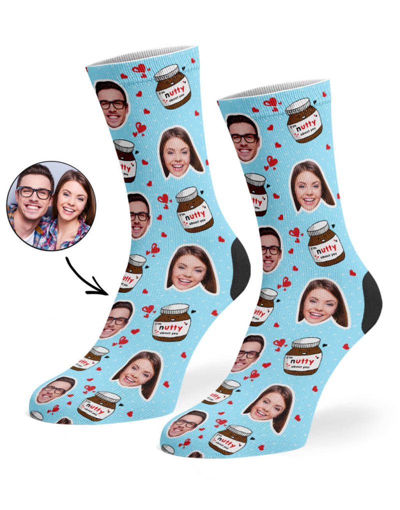 Baby Blue Nutty About You Socks