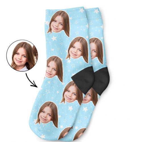 Custom Star Pattern Kids Socks