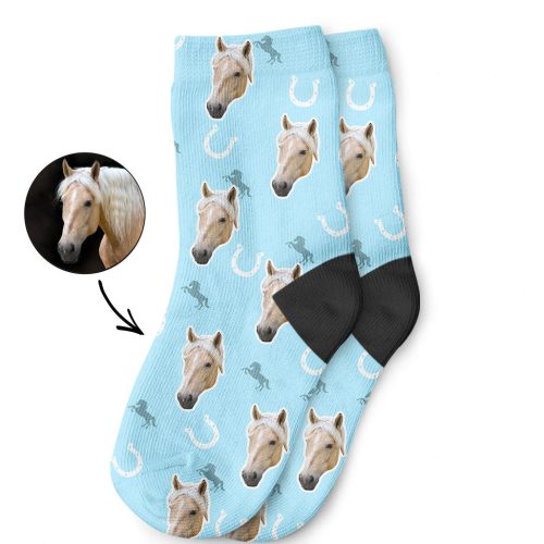 Your Horse's Photo on Kids Socks