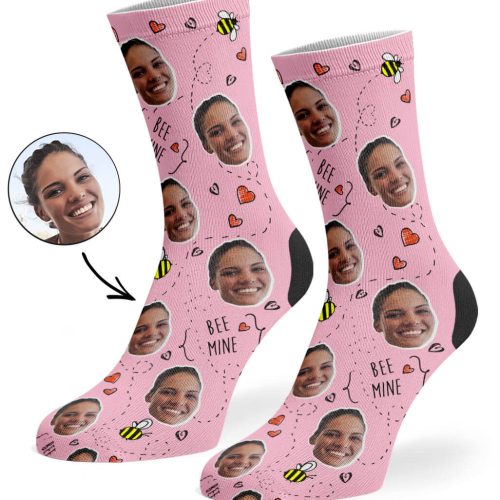 Baby Pink Bee Mine Socks