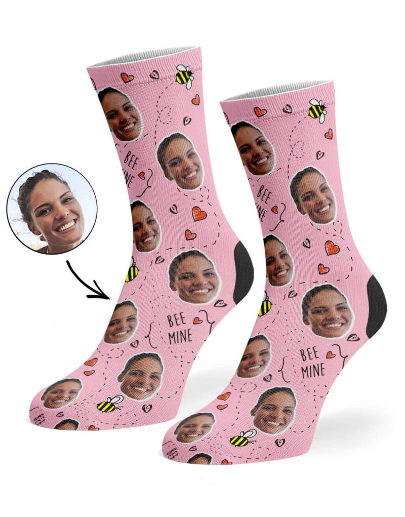 Baby Pink Bee Mine Socks