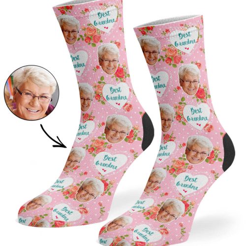 Baby Pink Best Grandma Socks