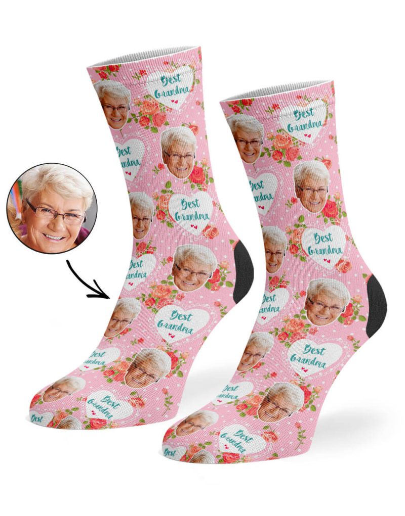 Baby Pink Best Grandma Socks