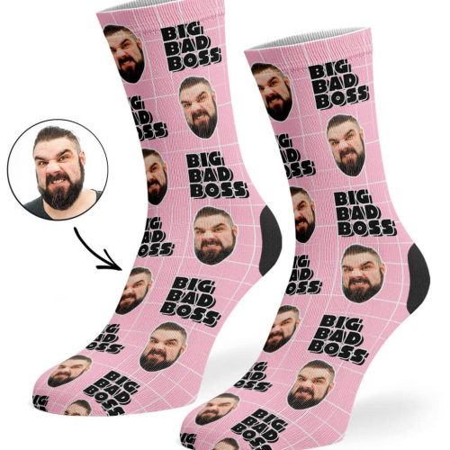 Baby Pink Big Bad Boss Socks