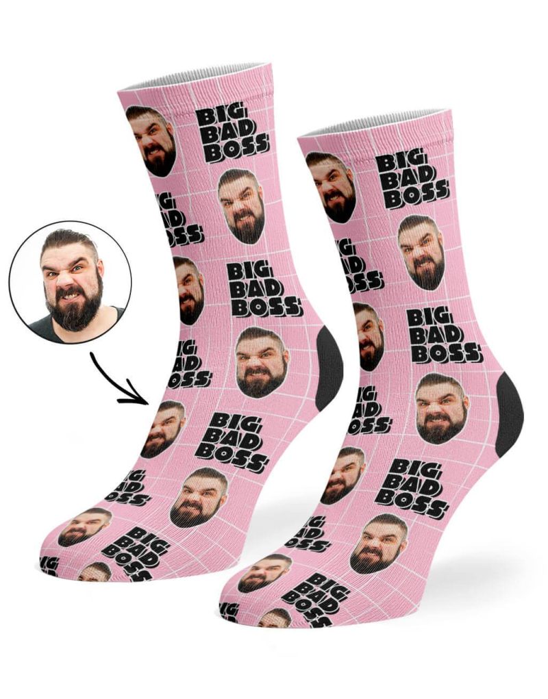 Baby Pink Big Bad Boss Socks