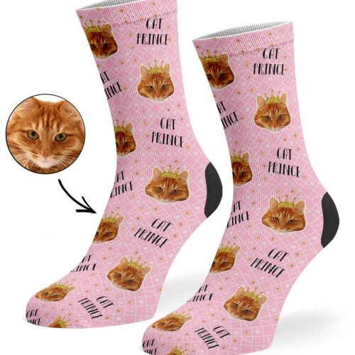 Baby Pink Cat Prince Socks