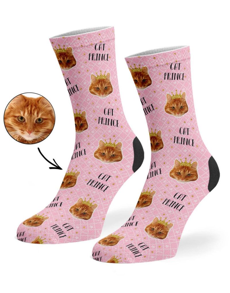 Baby Pink Cat Prince Socks