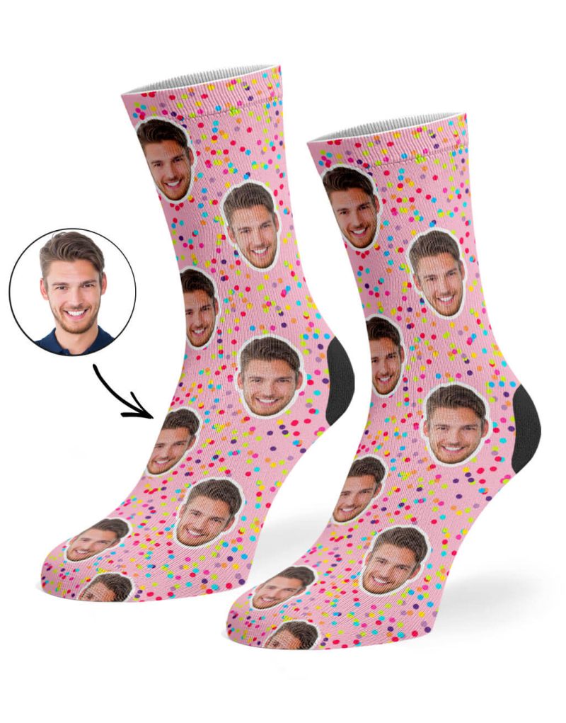 Baby Pink Colourful Spots Socks