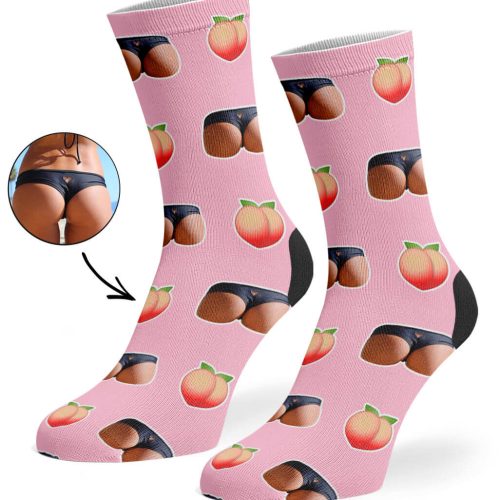 Baby Pink Custom Booty Socks