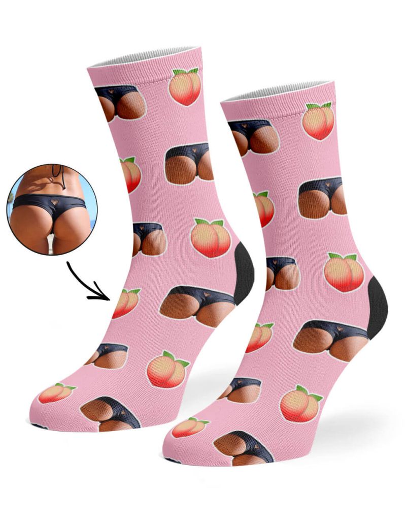 Baby Pink Custom Booty Socks