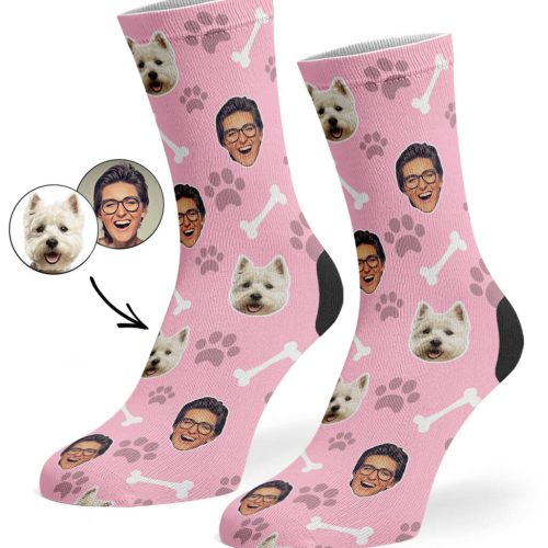 Baby Pink Dog Owner Socks