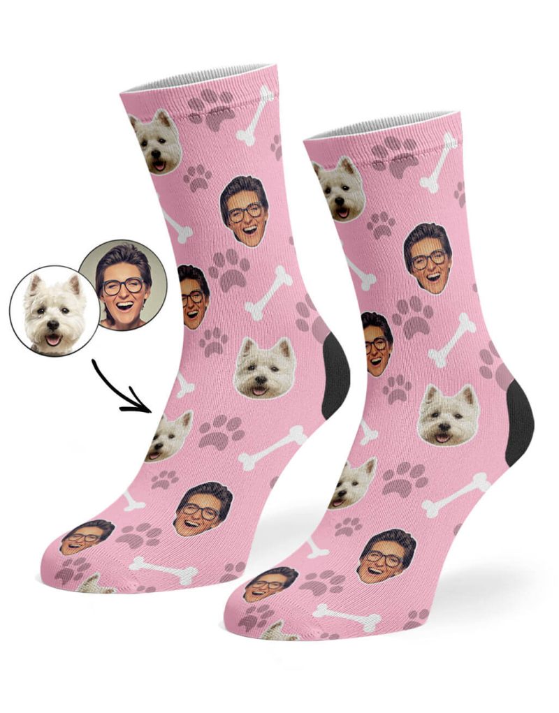 Baby Pink Dog Owner Socks