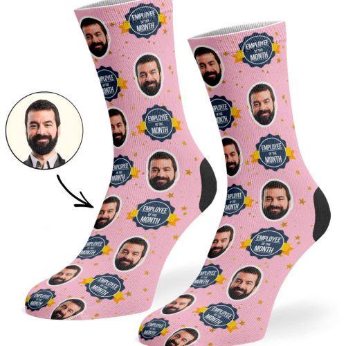 Baby Pink Employee Of The Month Socks