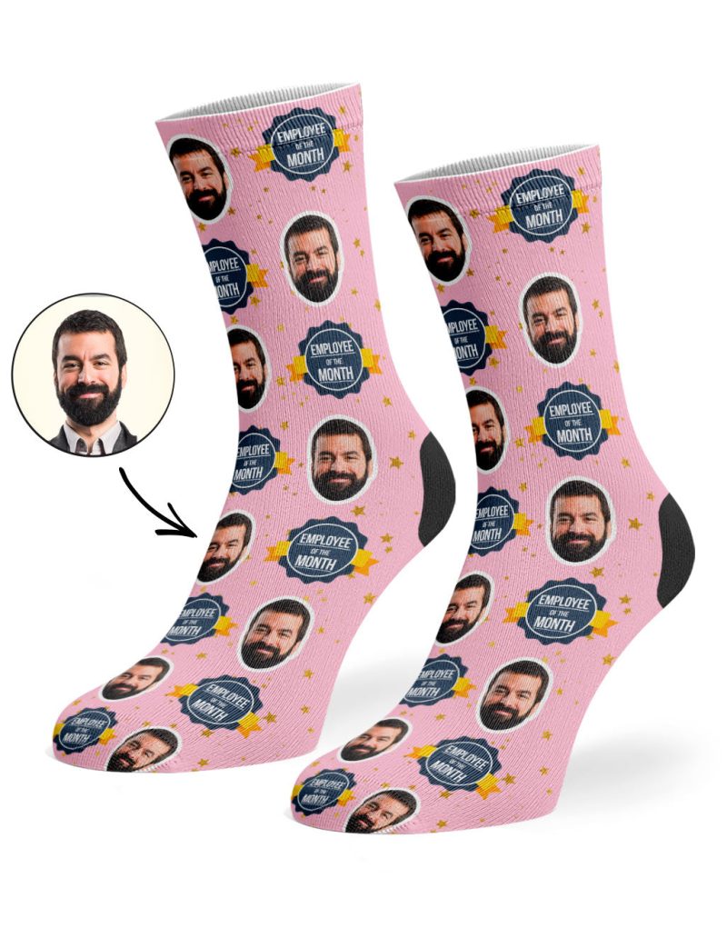 Baby Pink Employee Of The Month Socks