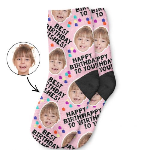 Birthday Party Kids Photo Socks