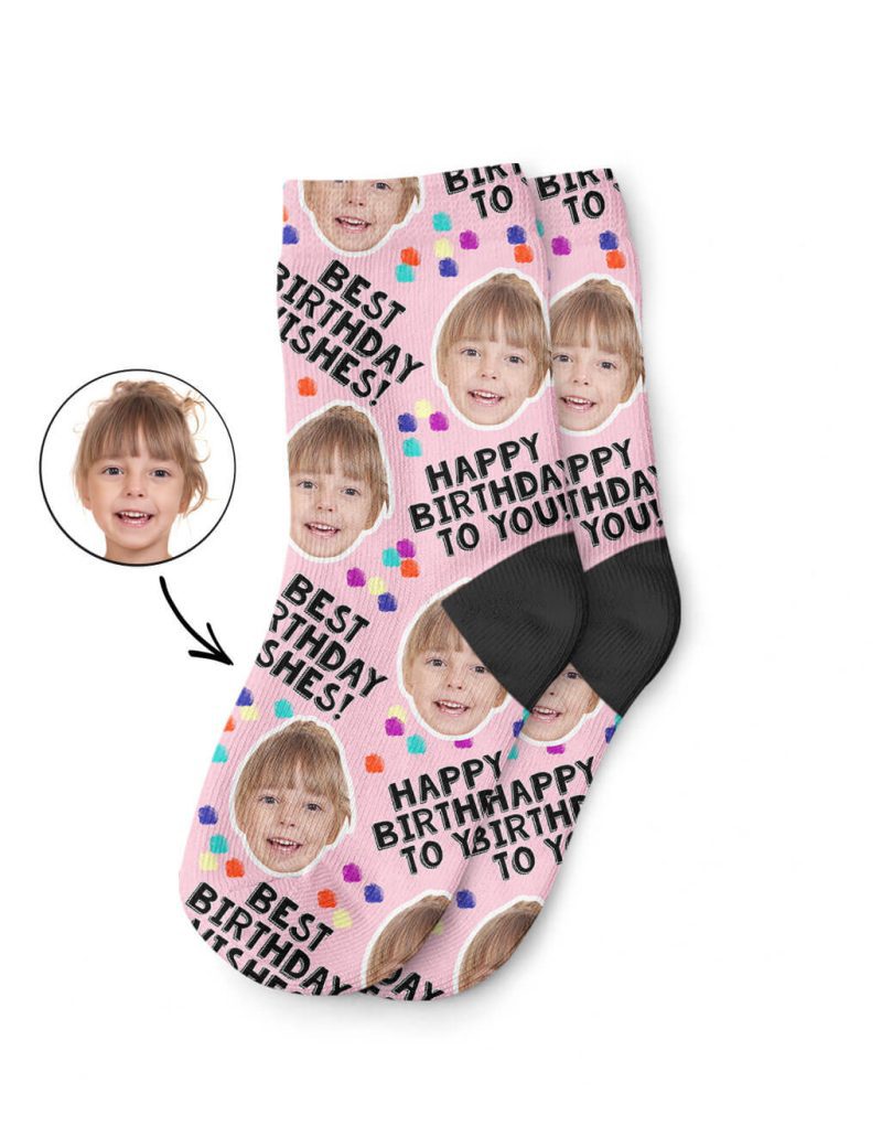 Birthday Party Kids Photo Socks