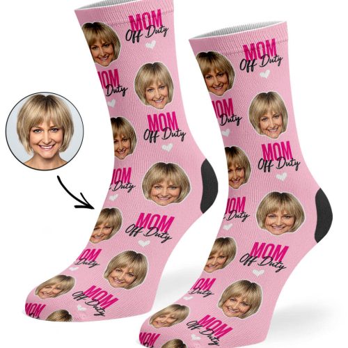 Baby Pink Mom Off Duty Socks