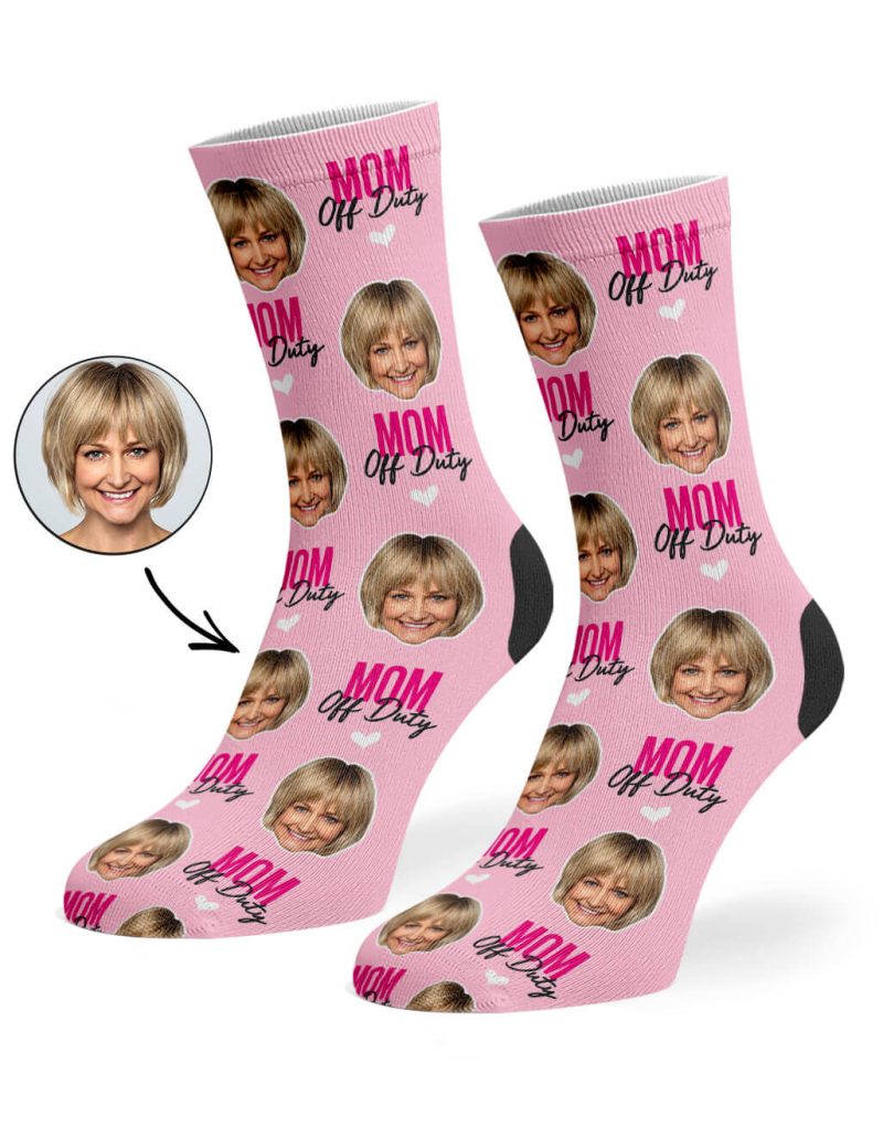 Baby Pink Mom Off Duty Socks