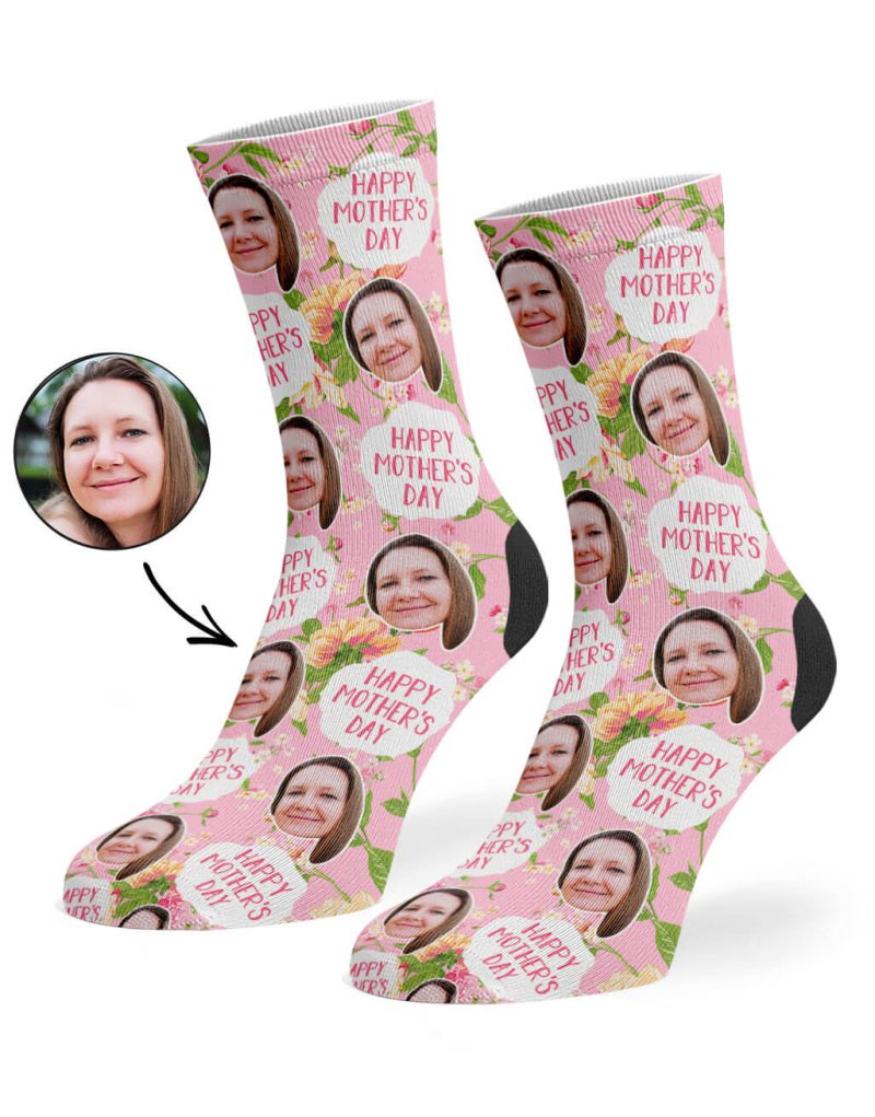 Baby Pink Mother s Day Flower Socks