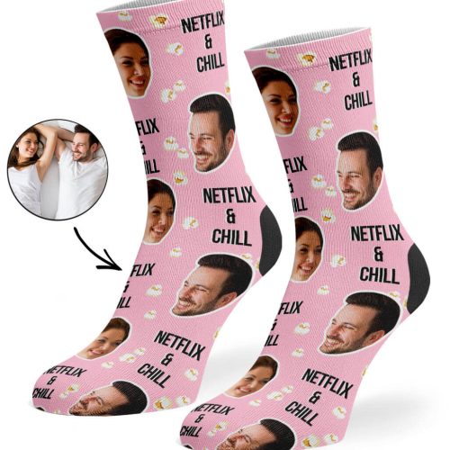 Baby Pink Netflix Chill Socks