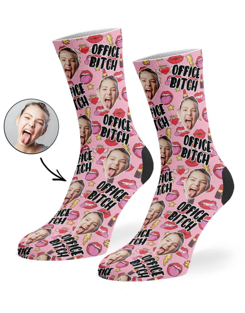 Baby Pink Office Bitch Socks