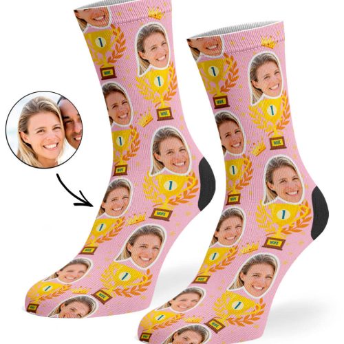 Baby Pink Trophy Wife Socks