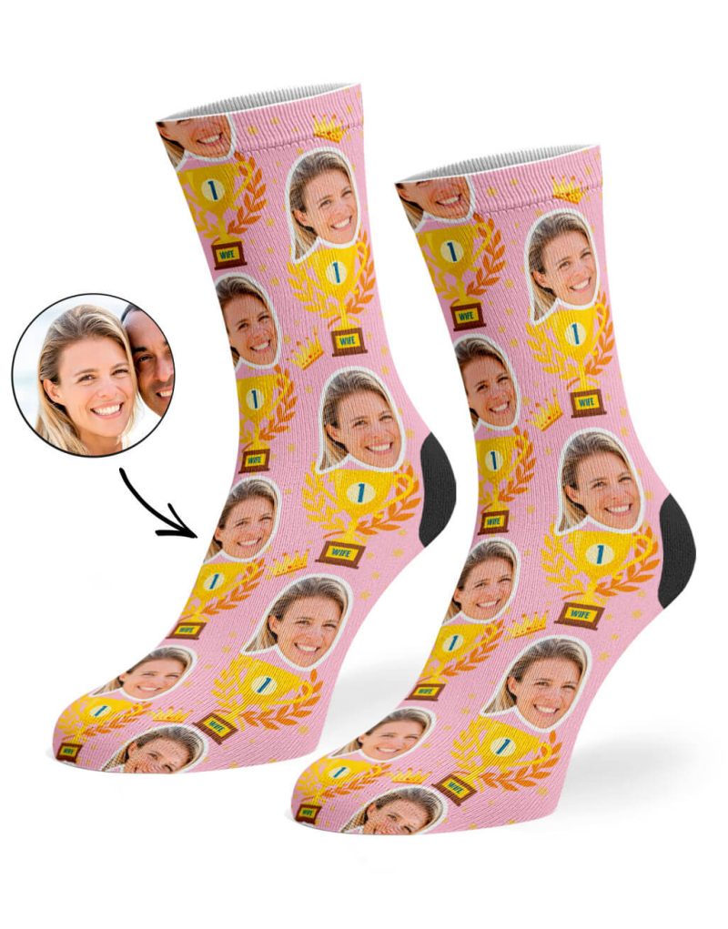 Baby Pink Trophy Wife Socks