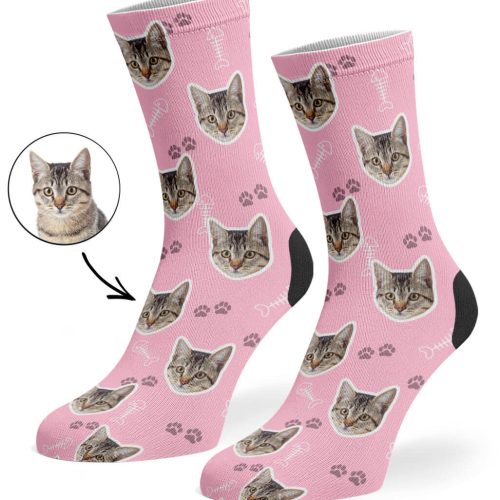 Baby Pink Your Cat On Socks