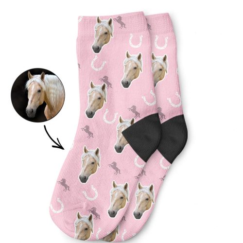 Your Horse's Face on Kids Socks