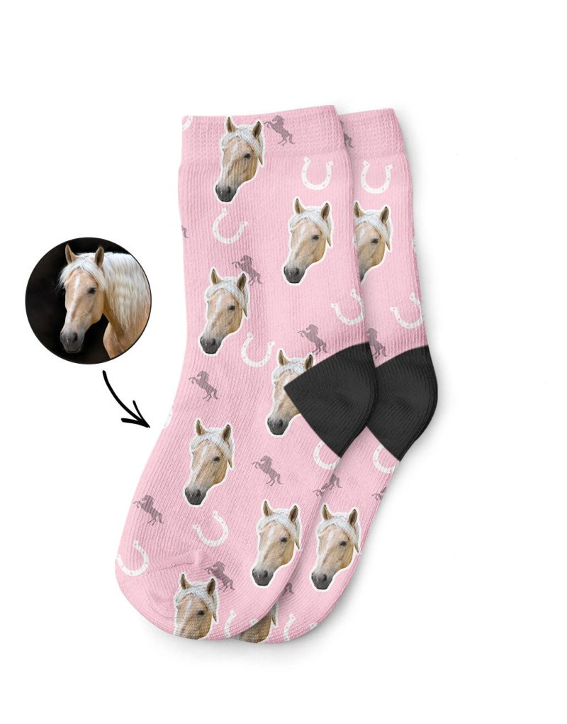 Your Horse's Face on Kids Socks