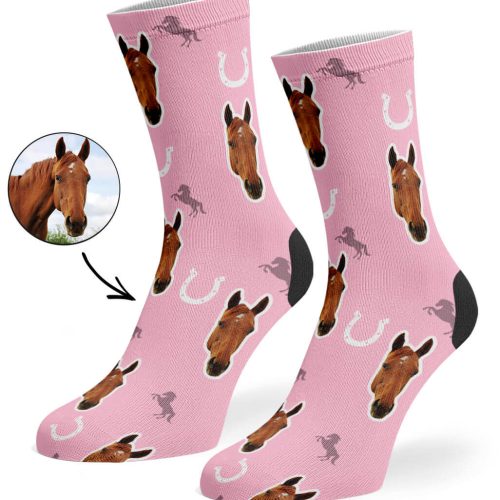 Baby Pink Your Horse on Socks