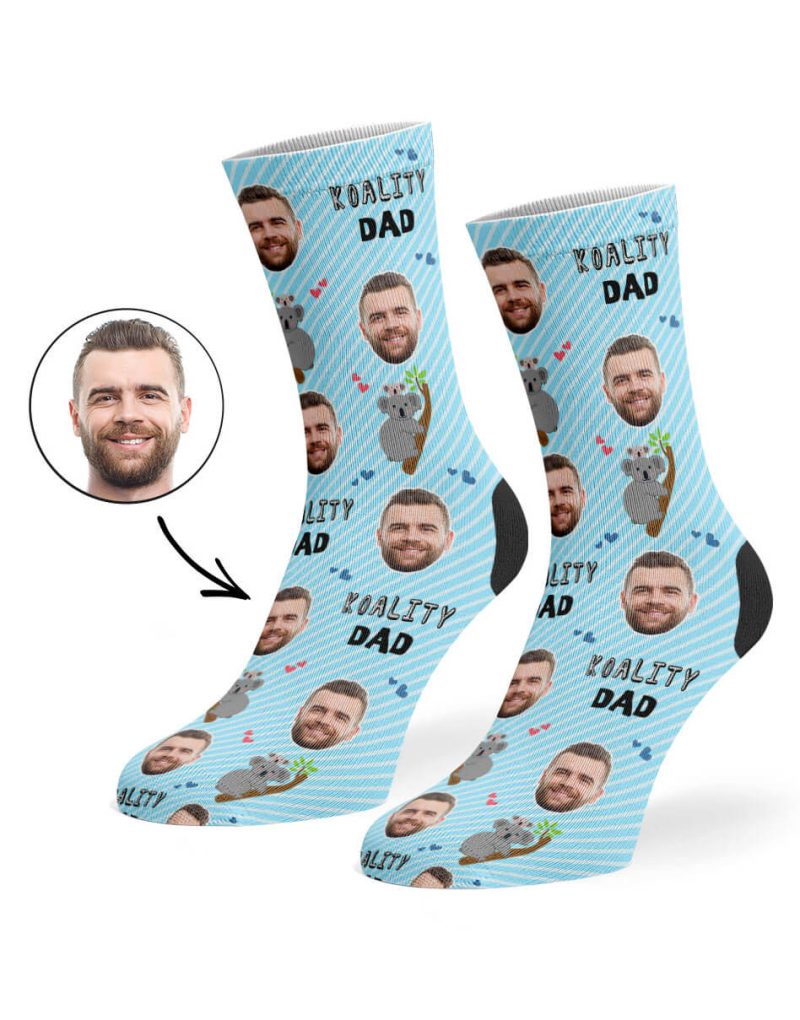 Baby Blue Koality Dad Socks