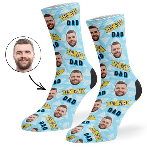 Baby Blue The Best Dad Socks