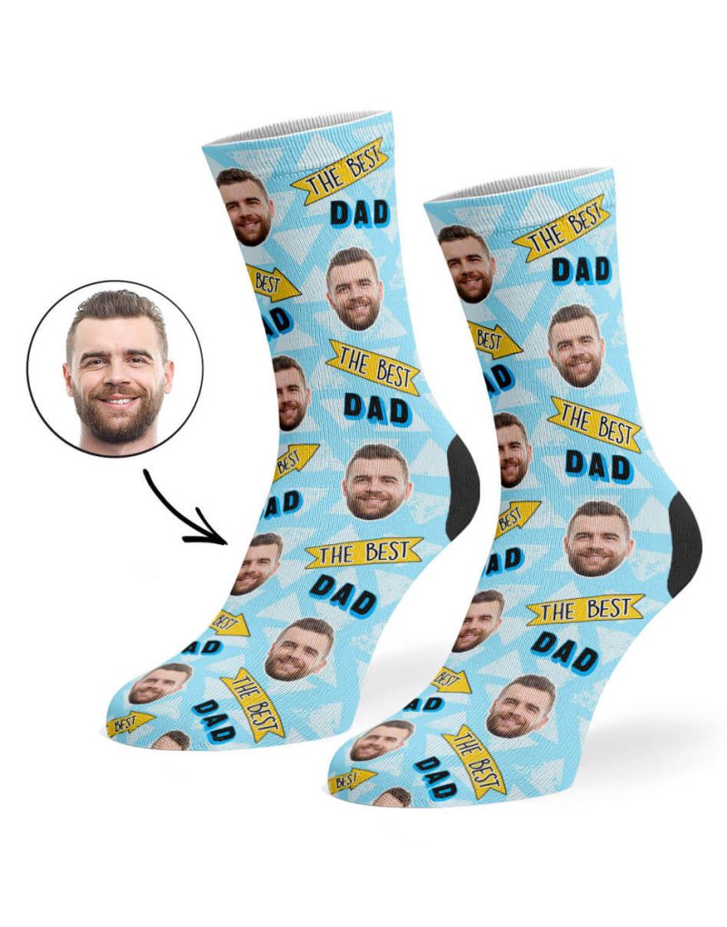 Baby Blue The Best Dad Socks