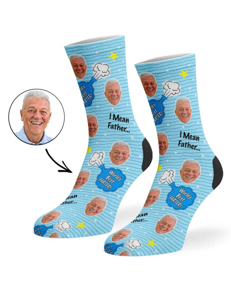 Baby Blue World s Best Farter Socks