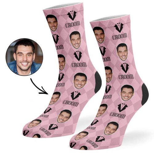 Baby Pink Groom Socks