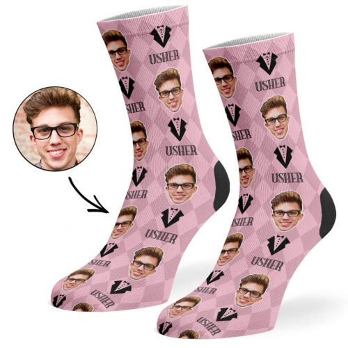 Baby Pink Usher Socks