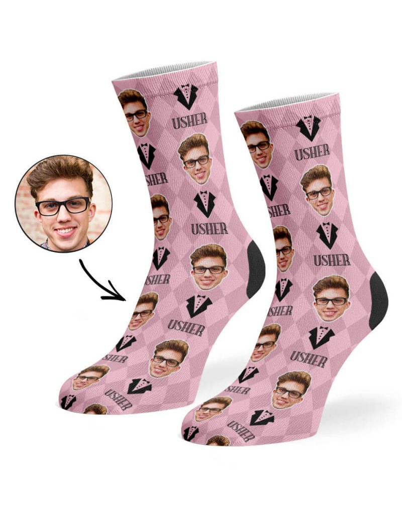 Baby Pink Usher Socks