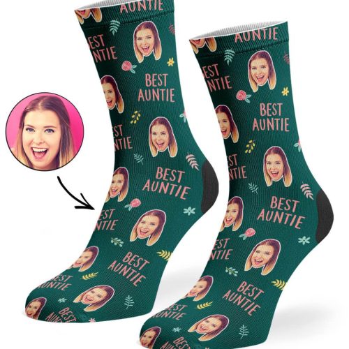 Best Auntie Socks Green