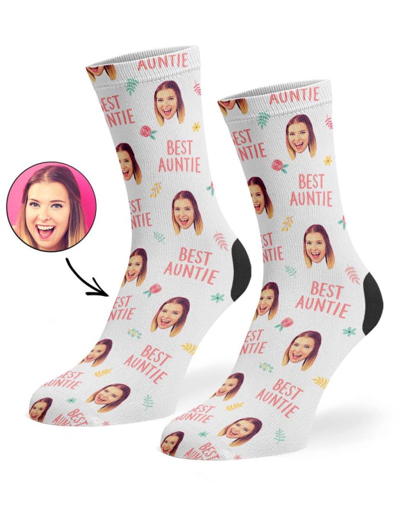 Best Auntie Socks White